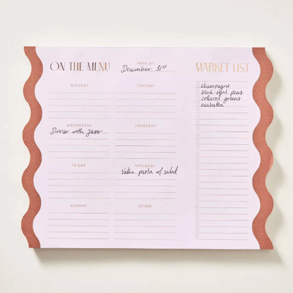Sbam Design Meal planner settimanale In Linea