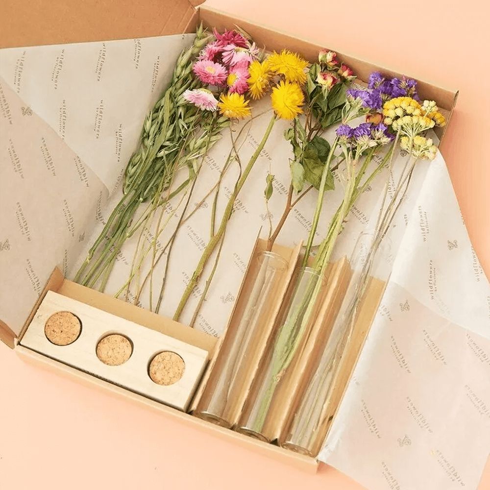 Sbam Design Set fiori secchi e fialette Soddisfazione Garantita