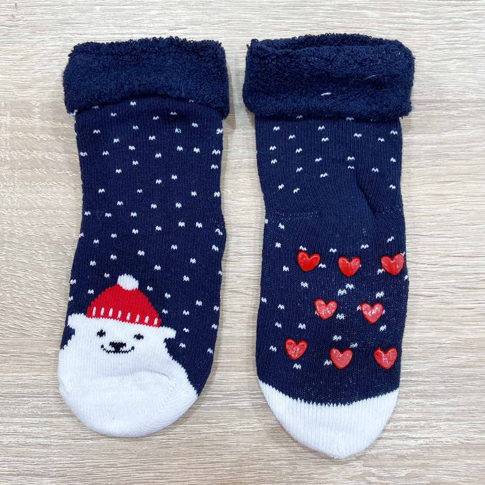 Sbam Design Box di 3 Calze antiscivolo in cotone baby – Christmas Consegna Veloce
