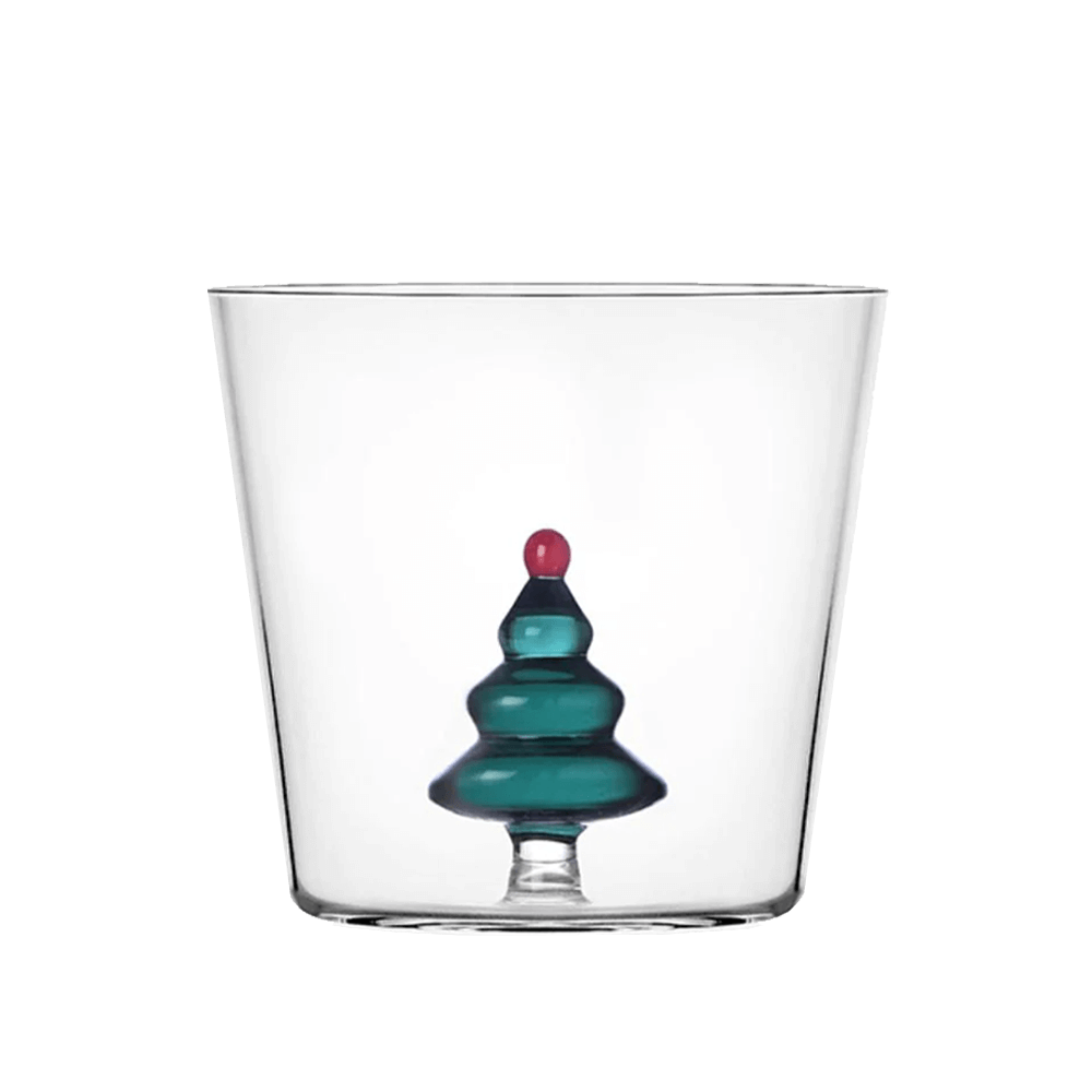 Sbam Design Bicchiere di vetro – Alberi di Natale colorati Vendita Calda