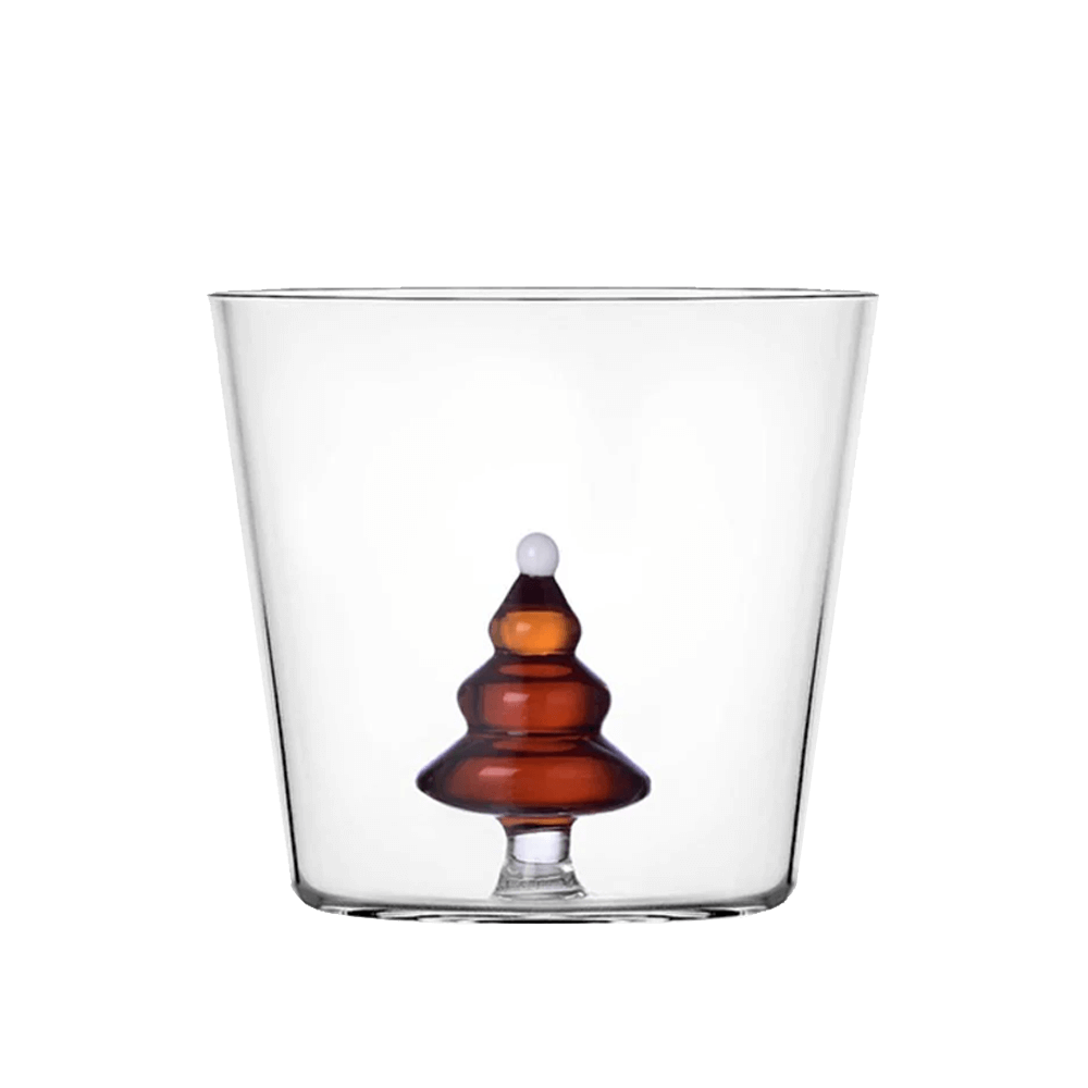 Sbam Design Bicchiere di vetro – Alberi di Natale colorati Vendita Calda