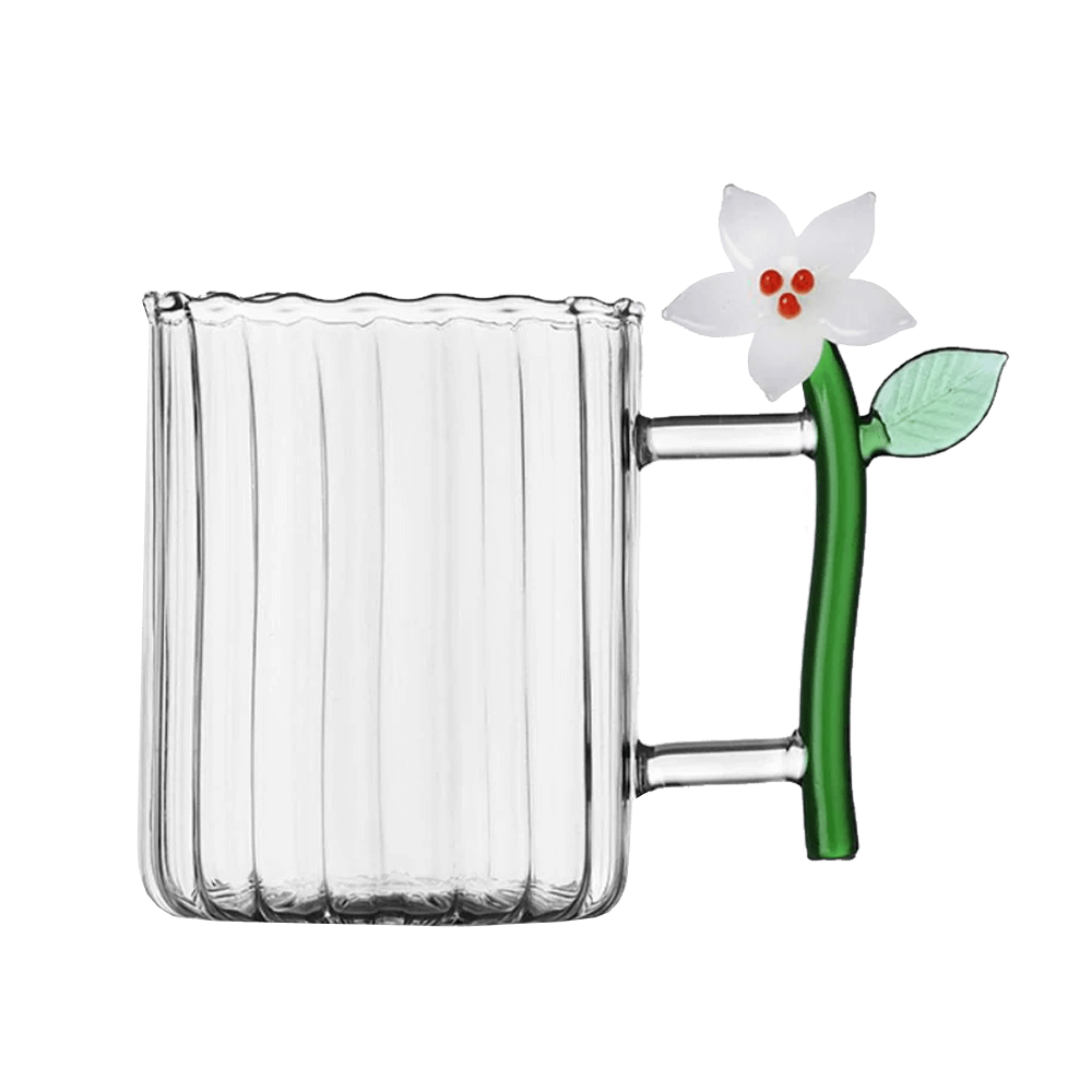 Sbam Design Tazza in vetro – Christmas Flowers Negozio