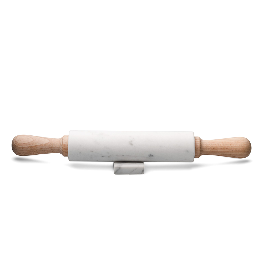Sbam Design Mattarello in marmo bianco carrara e legno Affare Del Giorno