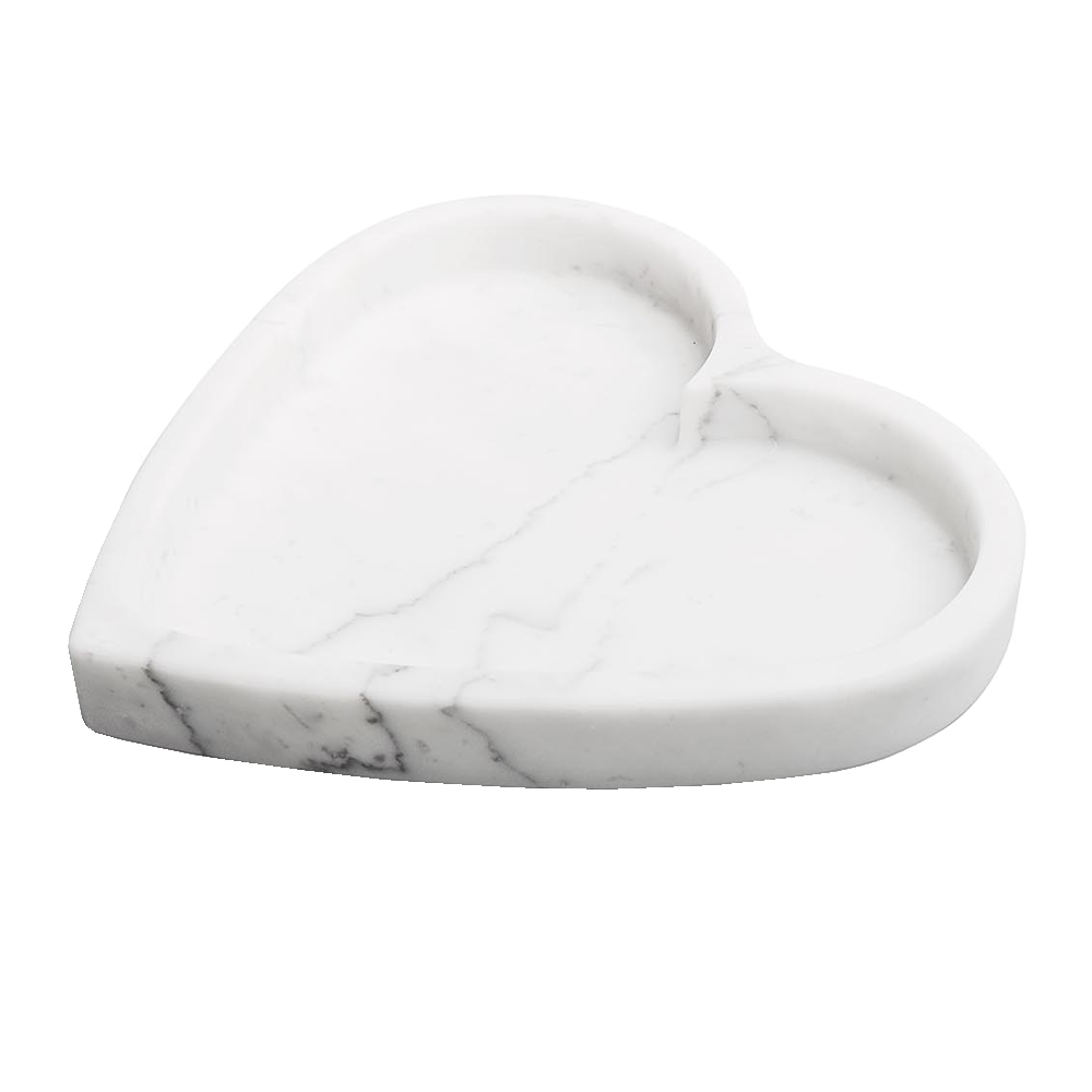 Sbam Design Contenitore a cuore in marmo bianco di carrara Convenienza