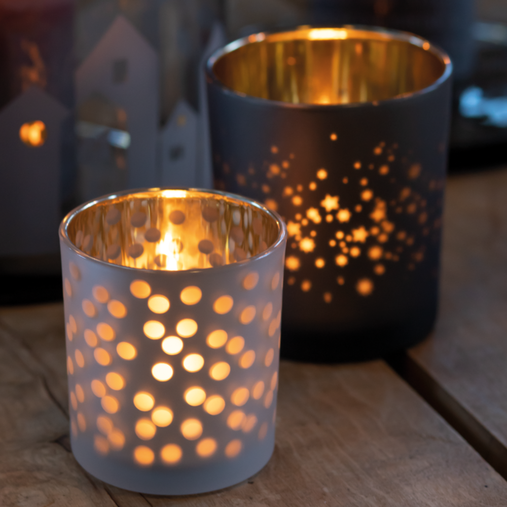 Sbam Design Porta candela in vetro – Stelle Vendita