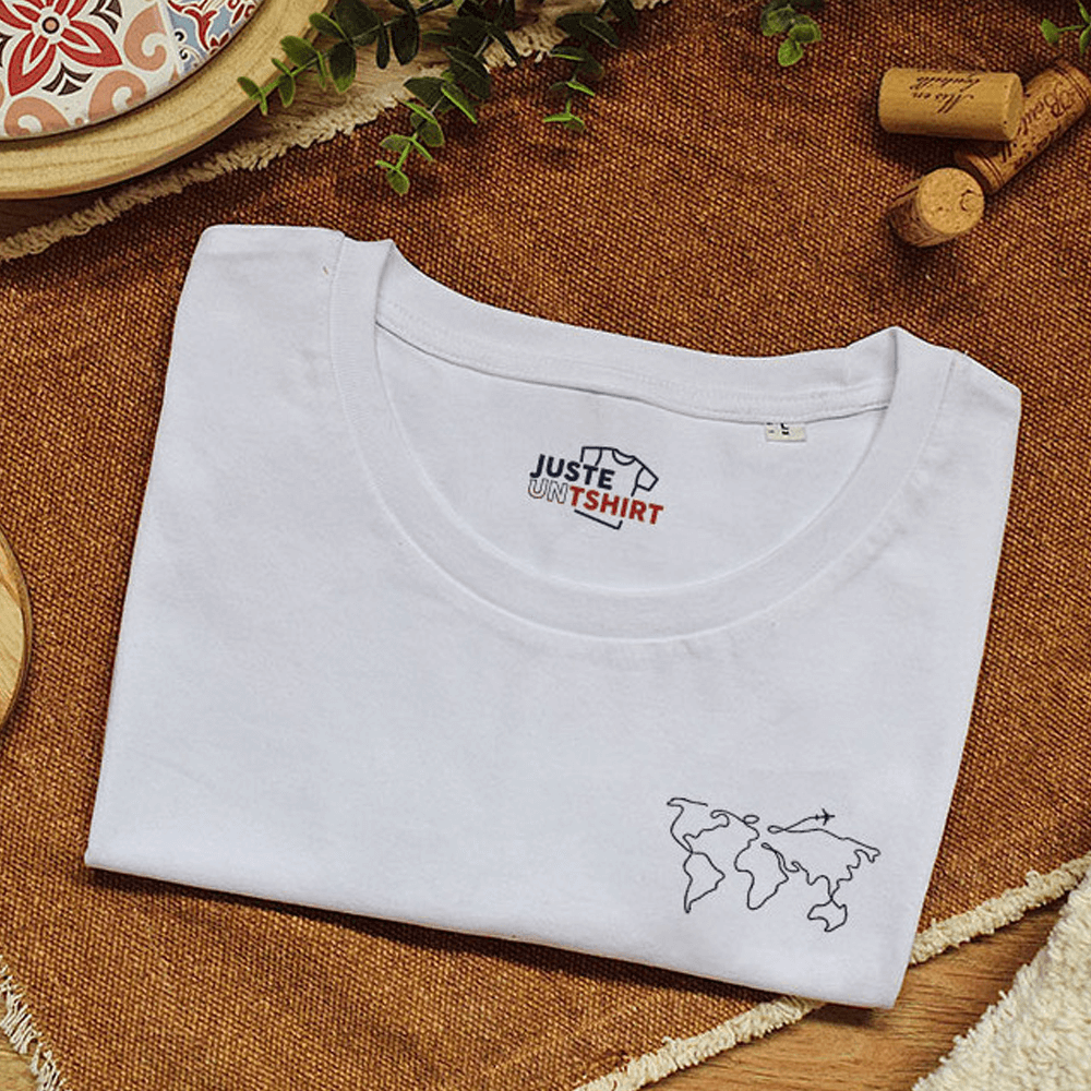 Sbam Design T-Shirt ricamata – Travel Vendita