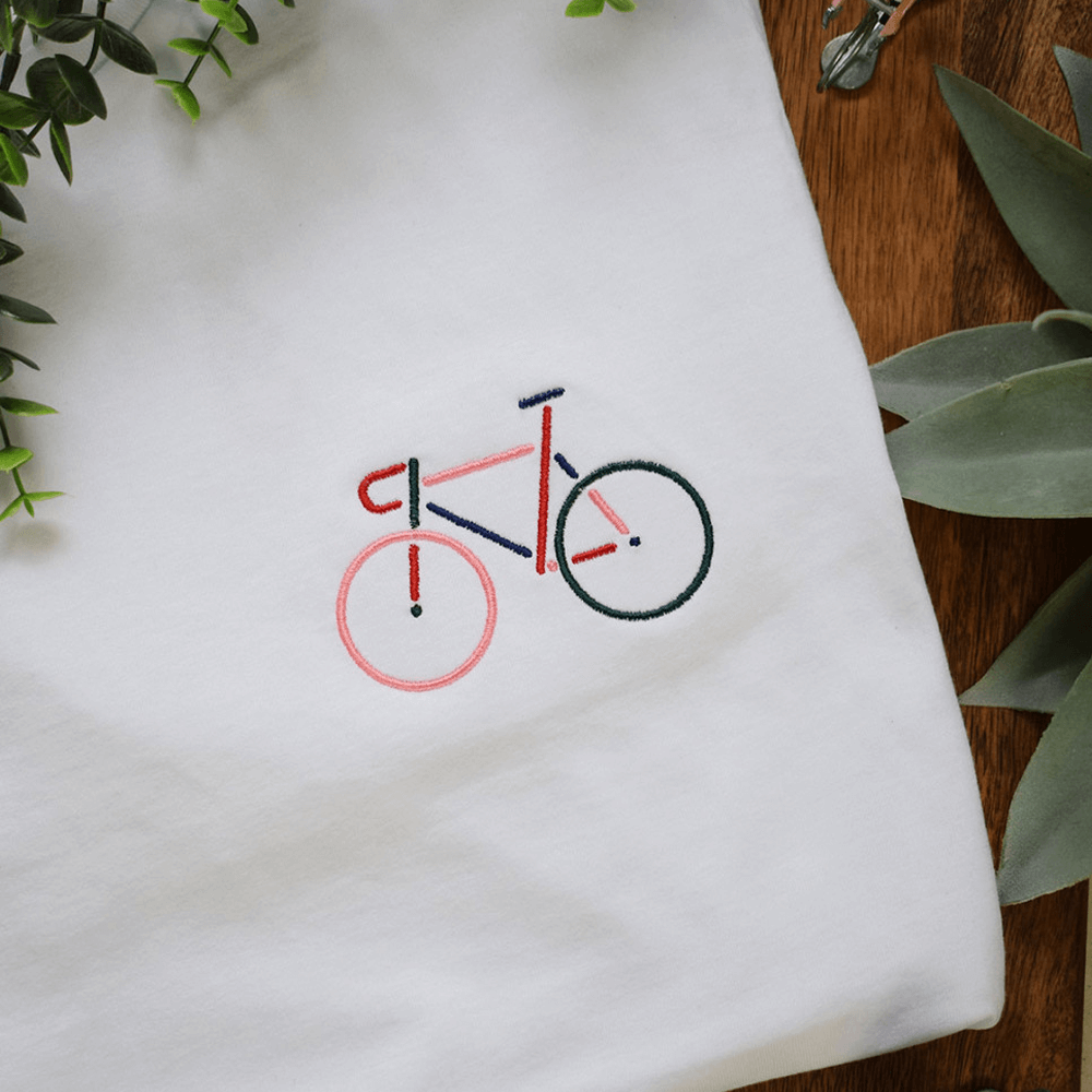 Sbam Design T-Shirt ricamata – bicicletta I Più Venduti