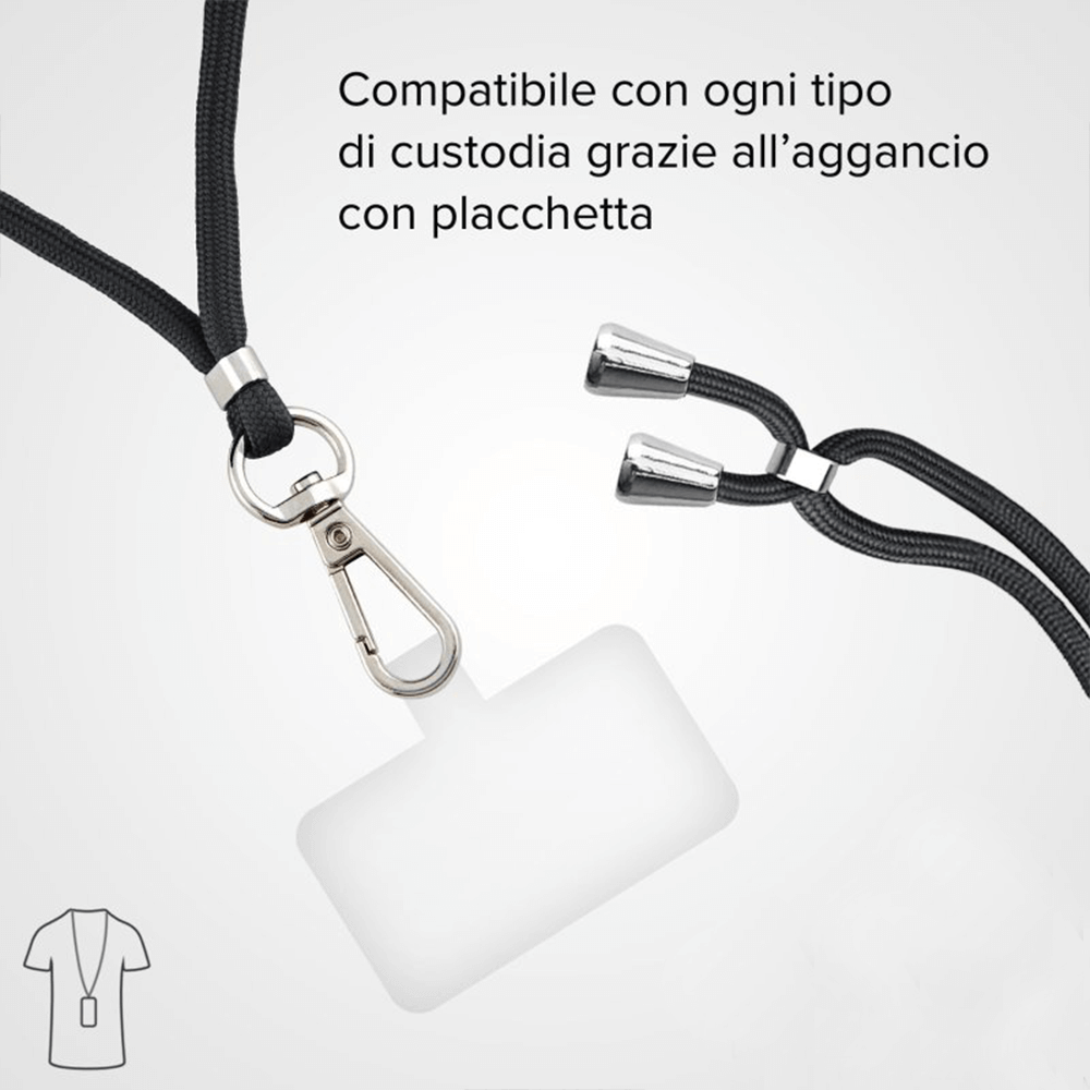 Sbam Design Cordino per cellulare universale regolabile – monocolore In Linea