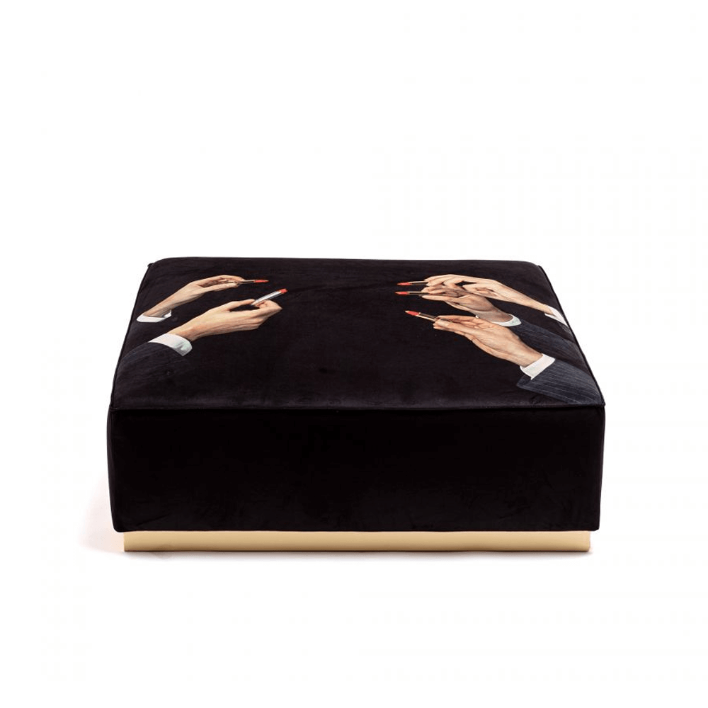 Sbam Design Pouf Toiletpaper – Lipstick Black Soddisfazione Garantita