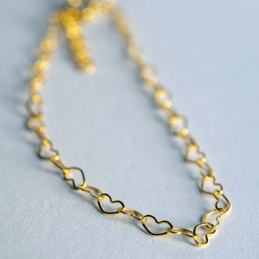 Sbam Design Bracciale catena cuori intrecciati Saldi Di Fabbrica