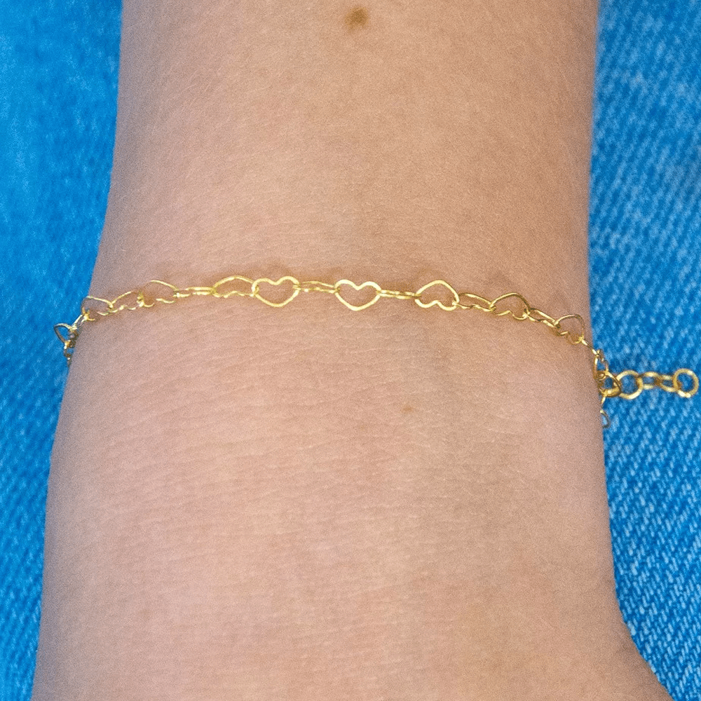 Sbam Design Bracciale catena cuori intrecciati Saldi Di Fabbrica