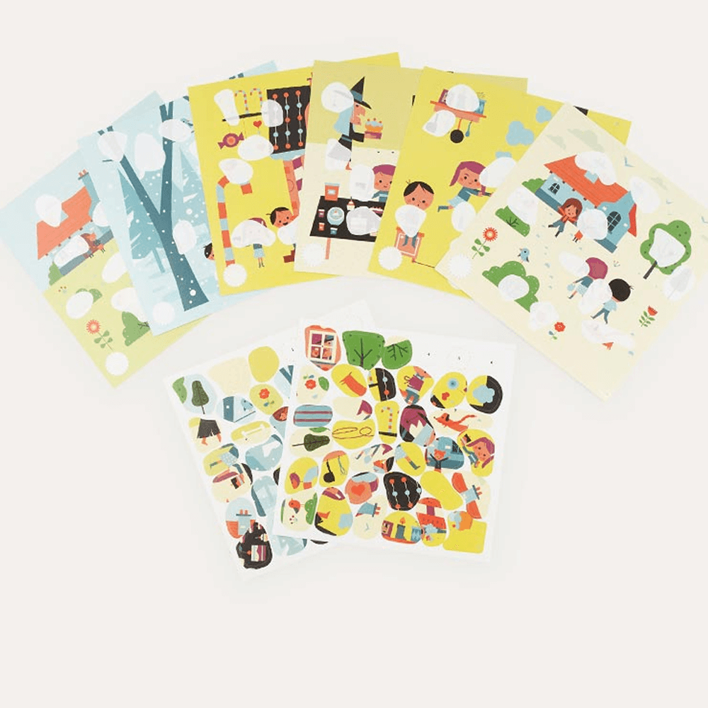 Sbam Design Cards con stickers – Hansel e Gretel In Linea