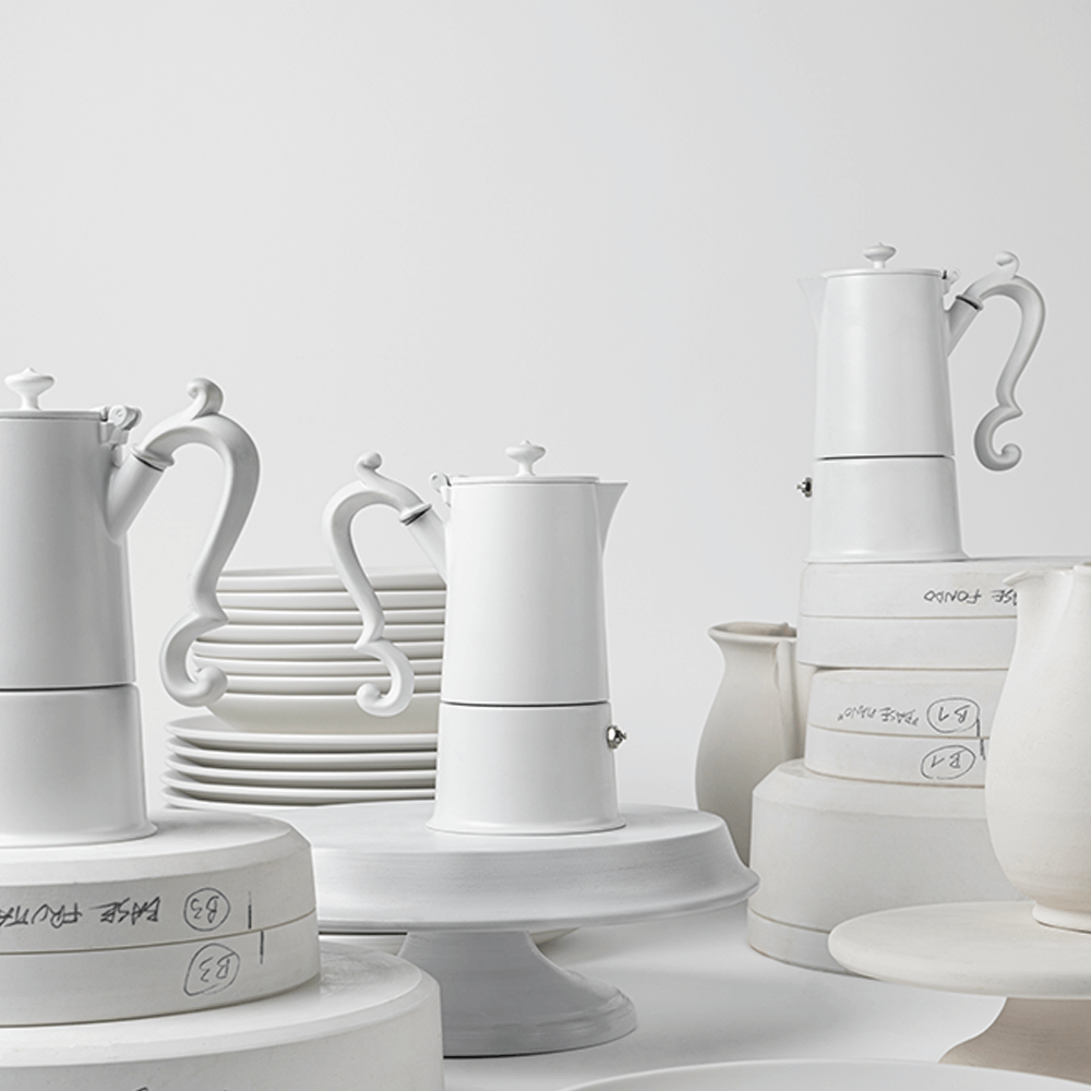 Sbam Design Caffettiera – Lady Anne White Economico