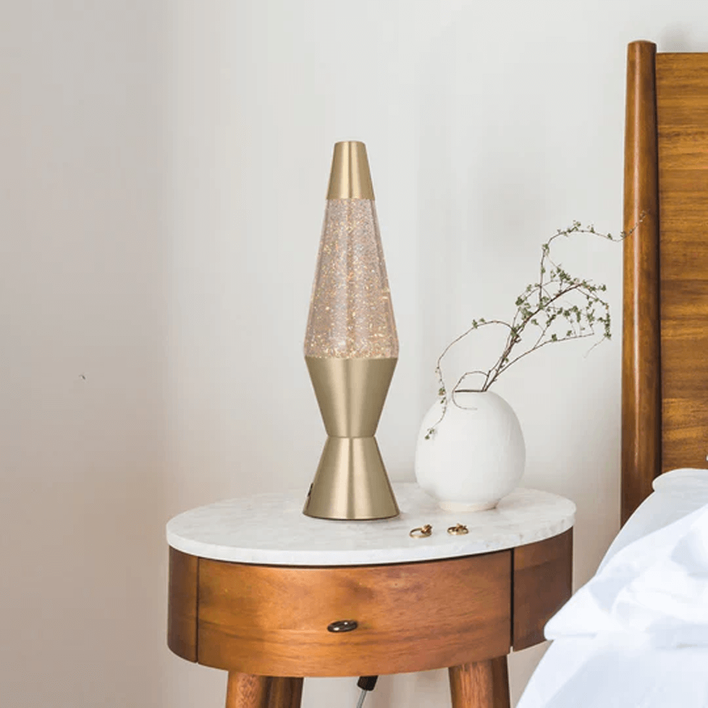 Sbam Design Lava Lamp Bullet oro con glitter Vendita Economica