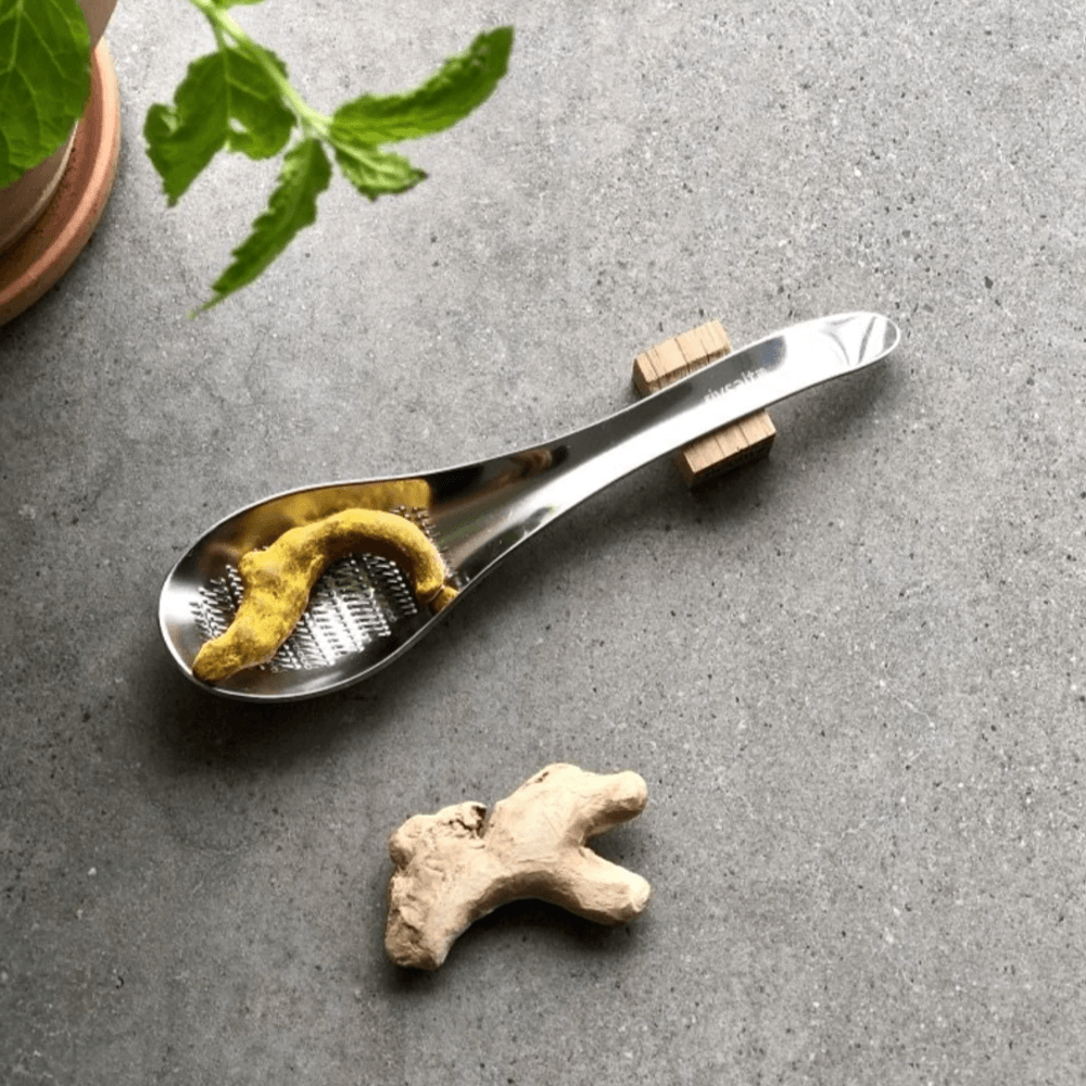 Sbam Design Grattugia da tavola con Zenzero e Curcuma Presa