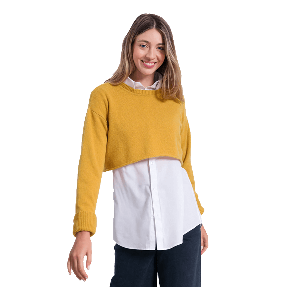 Sbam Design Maglioncino corto in Cashmere Rigenerato – Gilda Italy