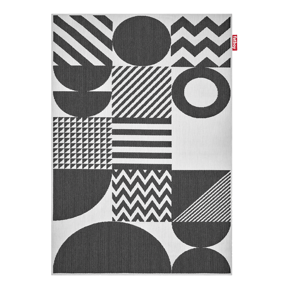 Sbam Design Tappeto per esterni geometrico nero/bianco Vendita calda