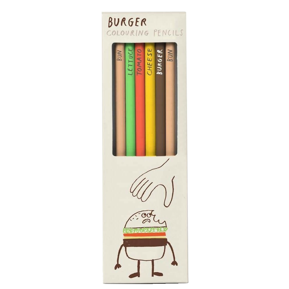Sbam Design Set matite colorate Hamburger Spedizione Gratuita