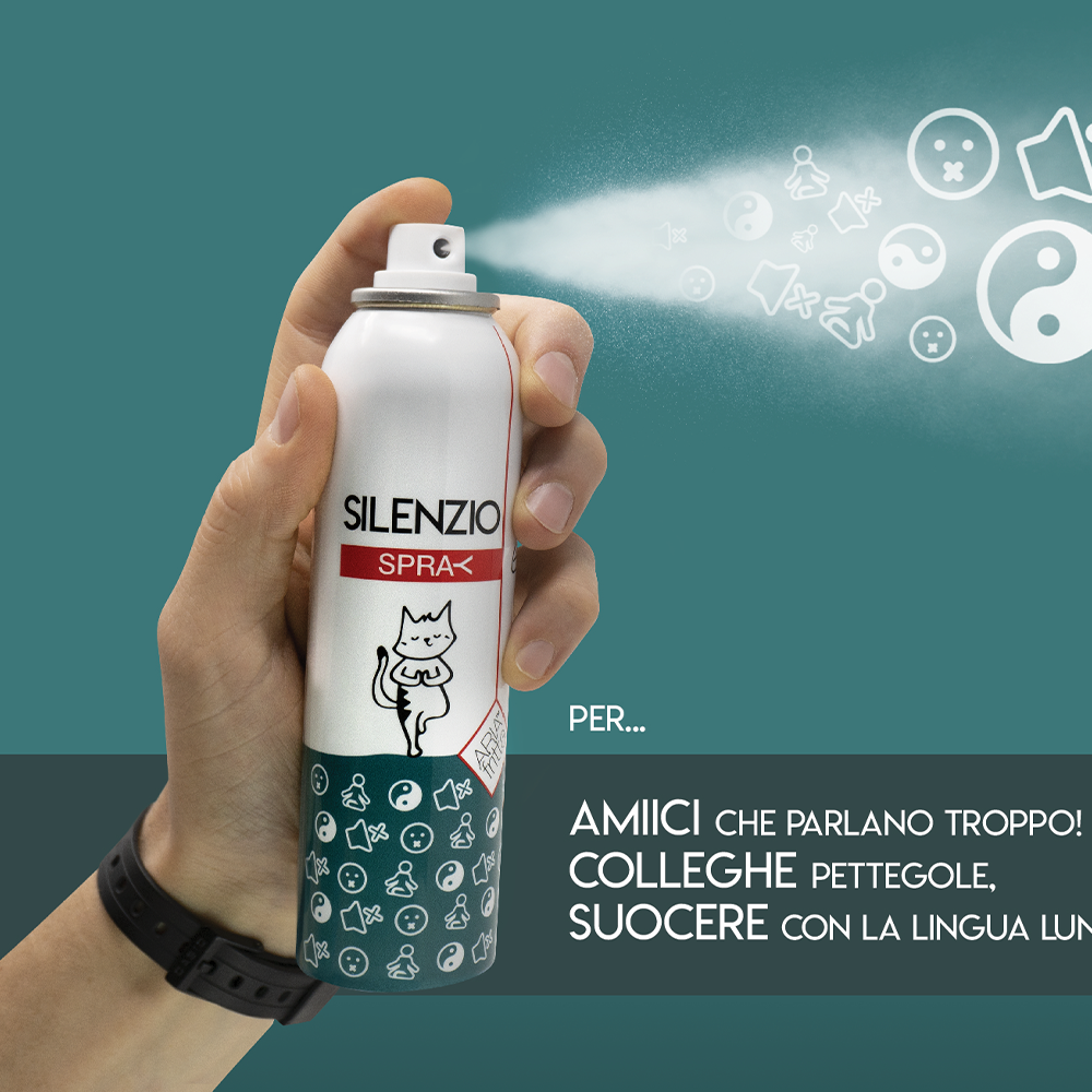 Sbam Design Silenzio – Aria Fritta Spray Consegna Veloce