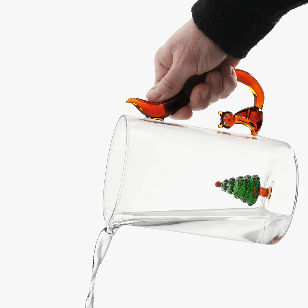 Sbam Design Brocca di vetro – Woodland Tales – Coniglio e Lumaca Sottocosto