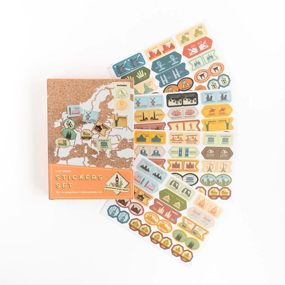 Sbam Design Stickers set per mappe – Monumenti Novità