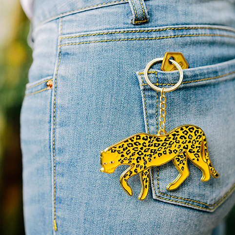 Sbam Design Portachiavi oversized Leopardo Outlet