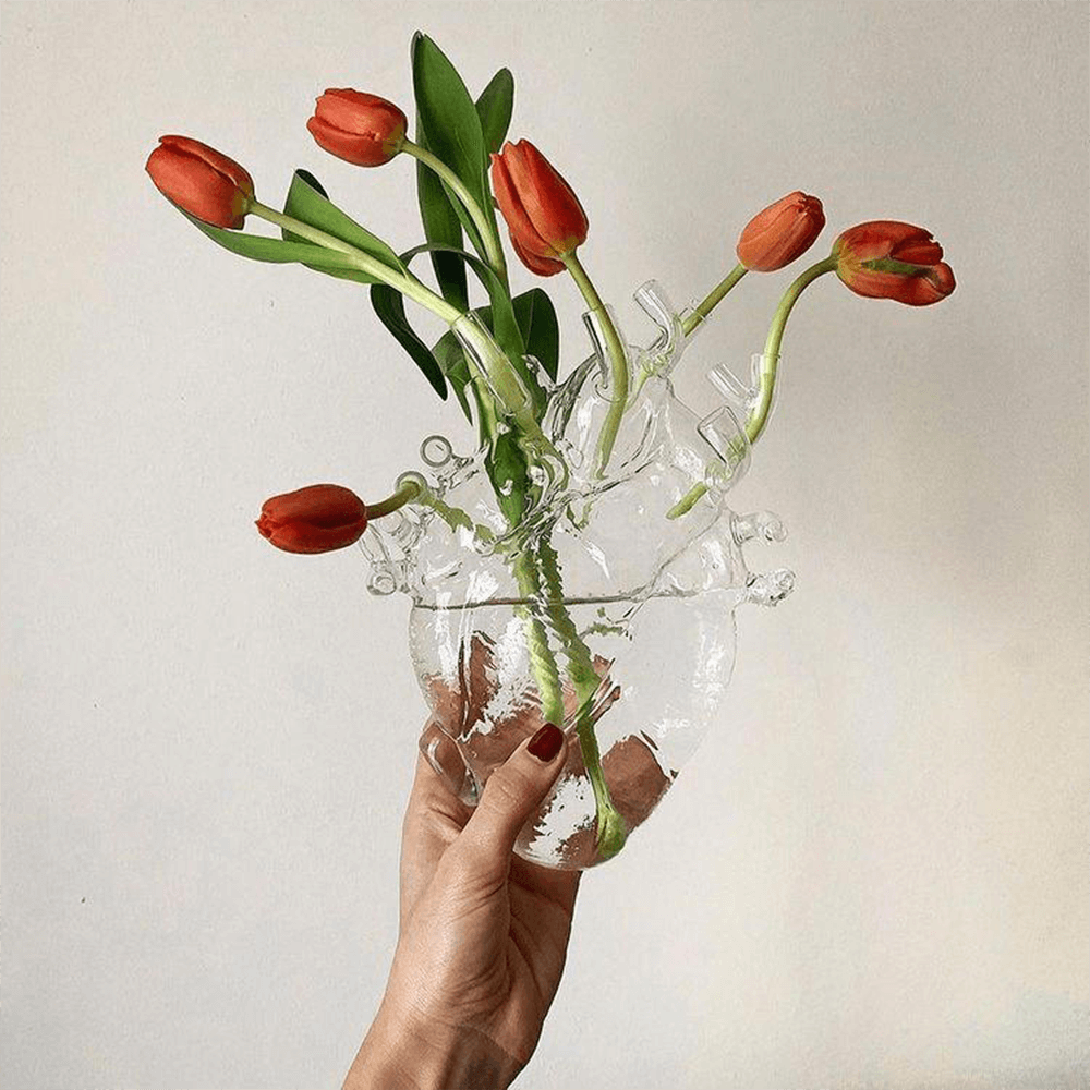 Sbam Design Vaso cuore – Love in bloom Glass Negozio online di fabbrica