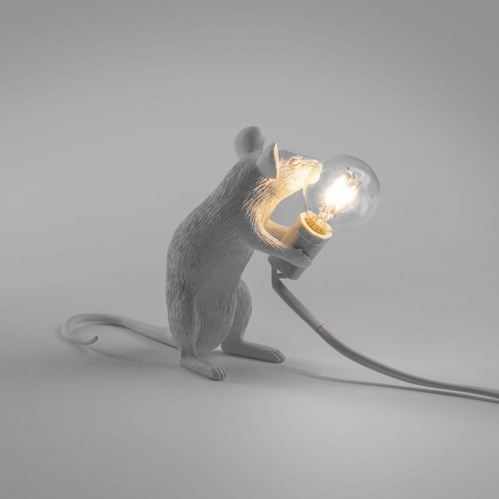 Sbam Design Mouse Lamp – White Offerta temporanea