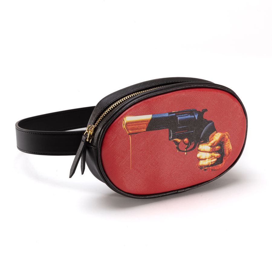 Seletti Waist Bag Shit Striped