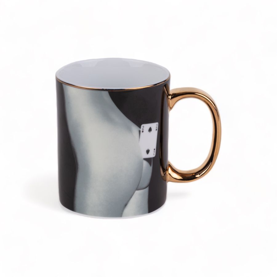 Seletti Porcelain Mug Two of Spades Consegna Veloce