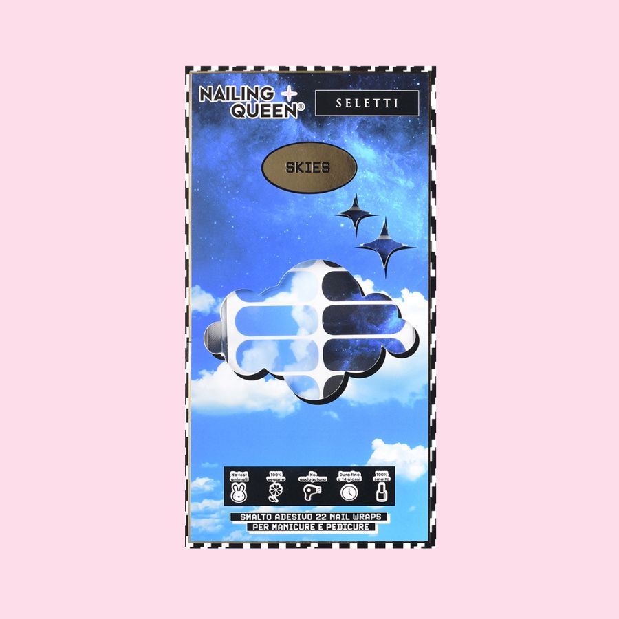 Seletti Set 22 Nail Wraps Skies Outlet