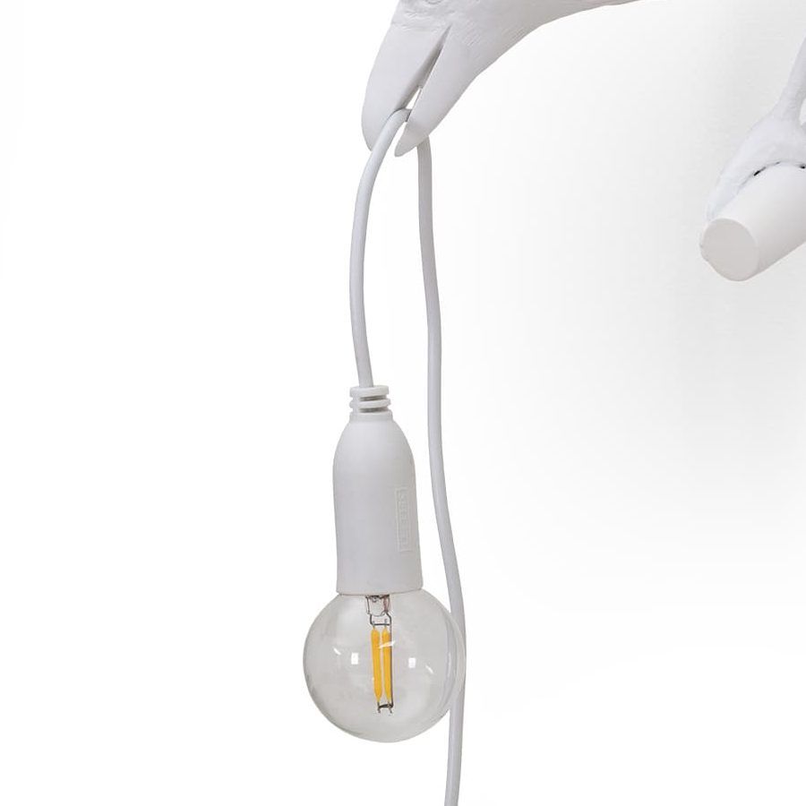 Seletti Bird Lamp White Looking Left OUTDOOR Hotsell