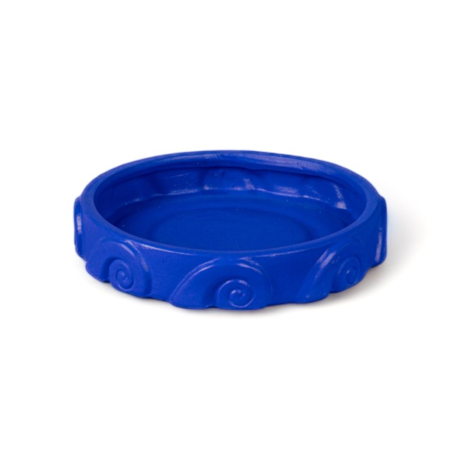 Seletti Terracotta Vase with Saucer Onda Blue Offerta