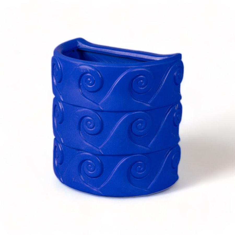 Seletti Terracotta Wall Vase Onde Blue Economico