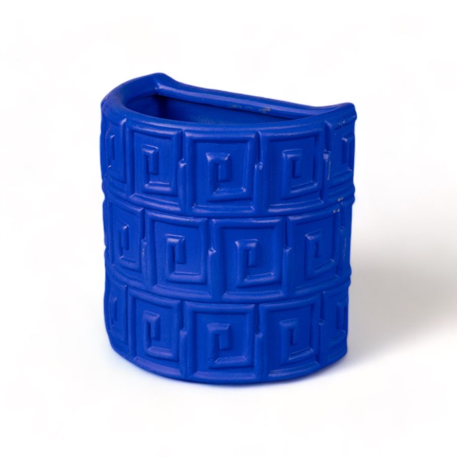 Seletti Terracotta Wall Vase Greche Blue Online