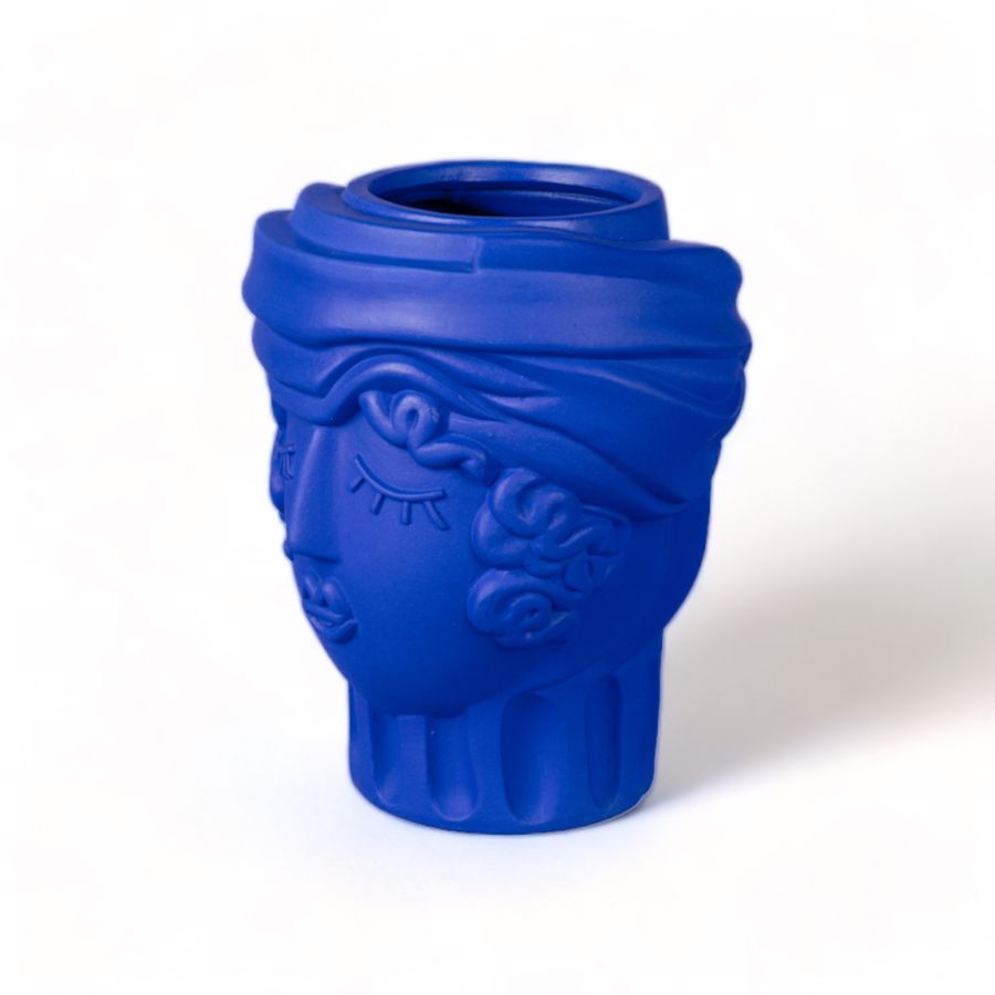 Seletti Terracotta Vase Women Blue In Vendita
