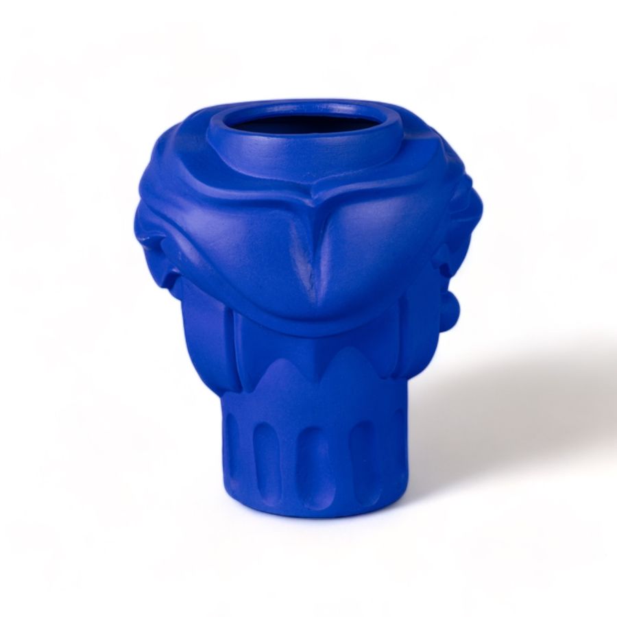 Seletti Terracotta Vase Women Blue In Vendita