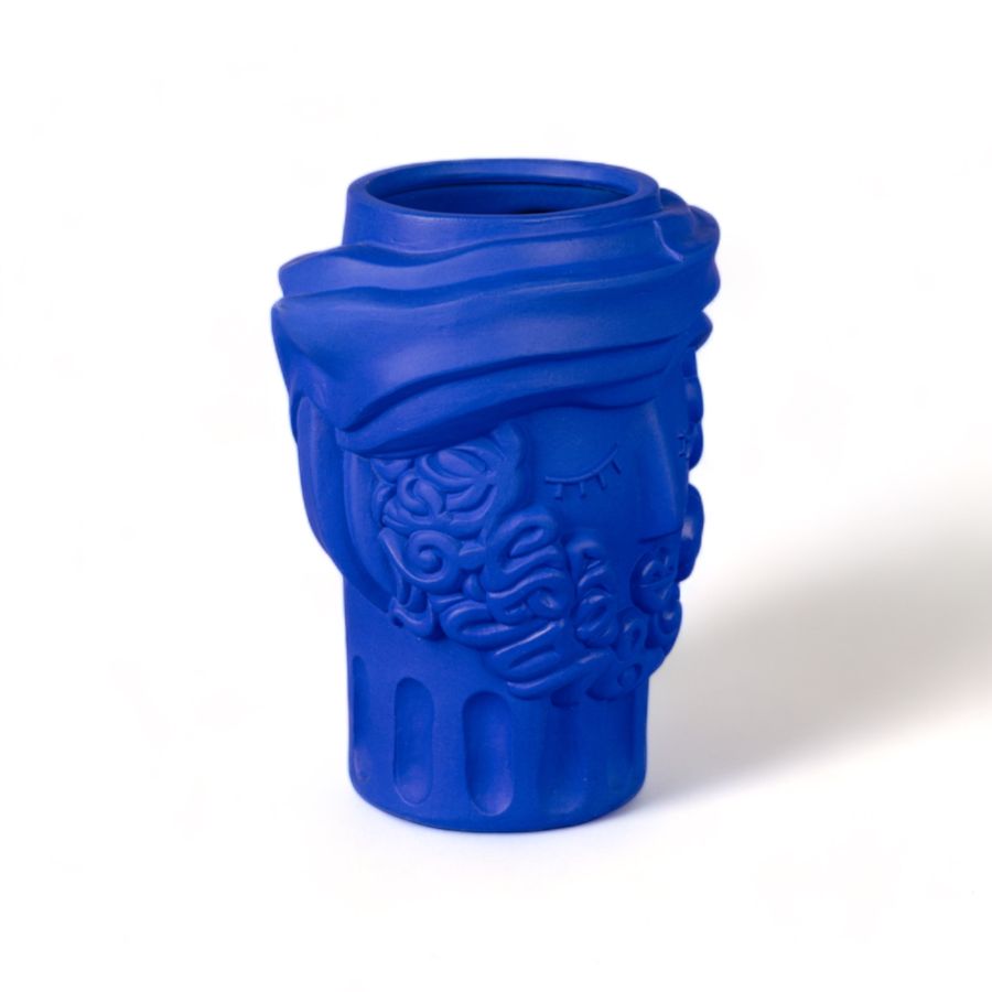 Seletti Terracotta Vase Man Blue Saldi