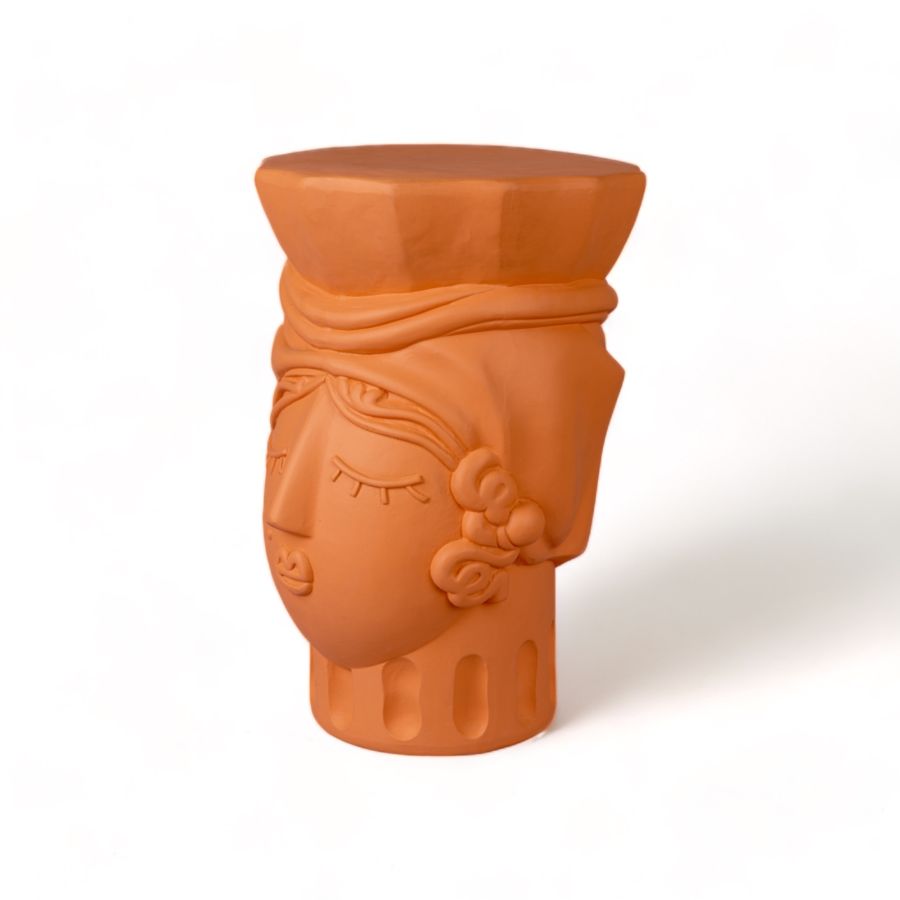 Seletti Magna Graecia Terracotta Stool Woman Vendita Calda