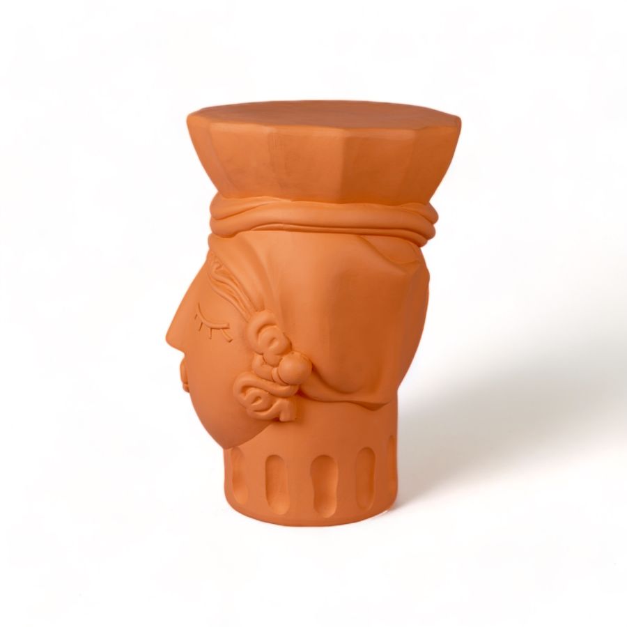 Seletti Magna Graecia Terracotta Stool Woman Vendita Calda