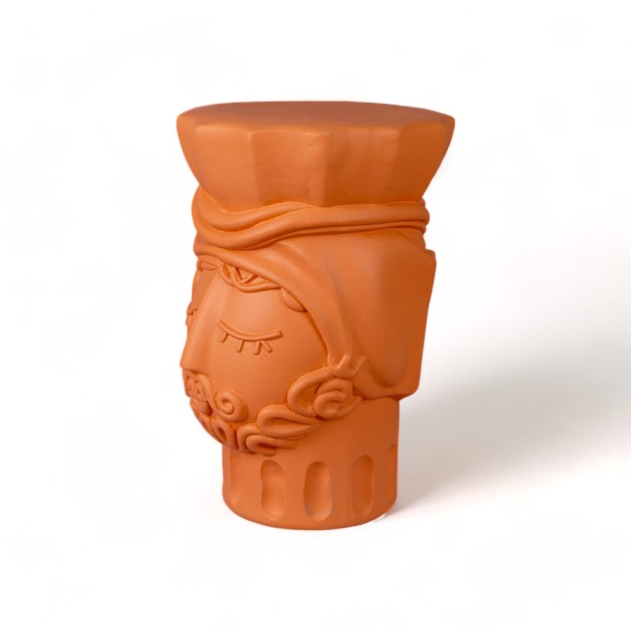 Seletti Magna Graecia Terracotta Stool Man Saldi Di Fabbrica