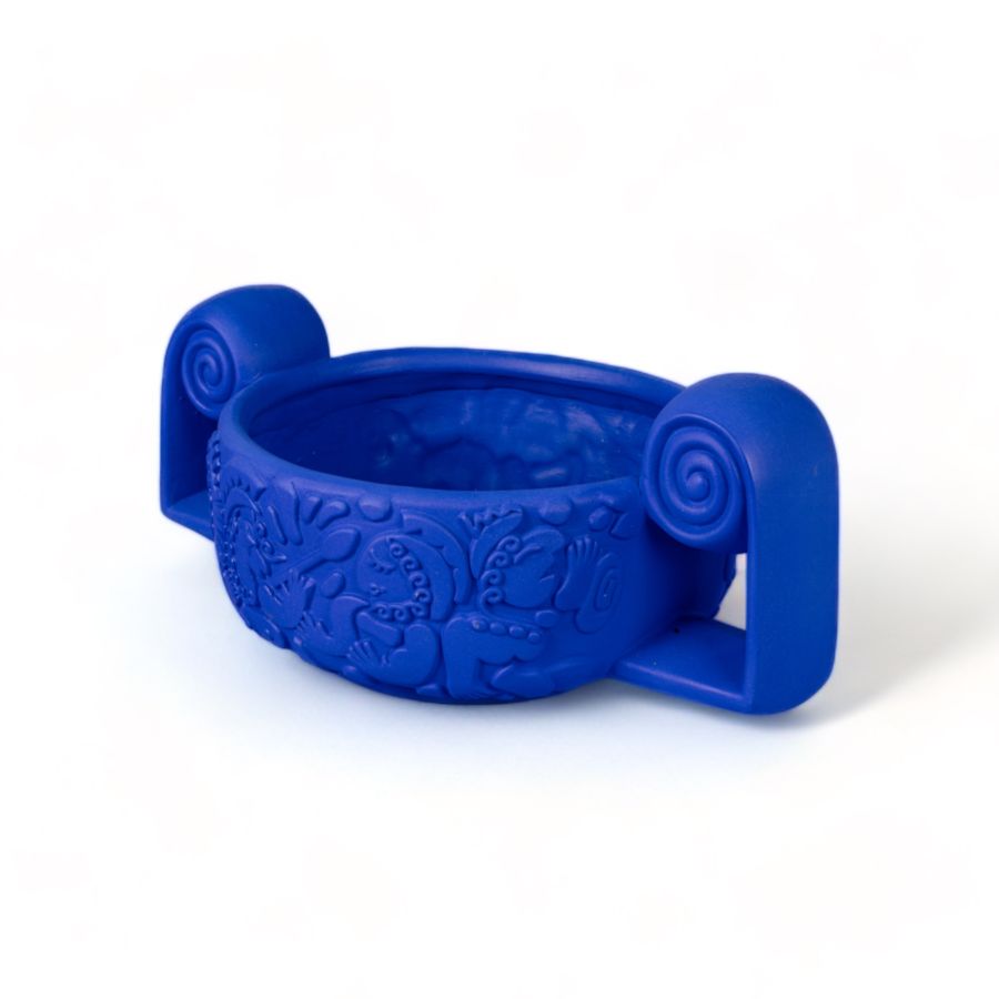 Seletti Terracotta Vase Centrotavola Blue Vendite Flash