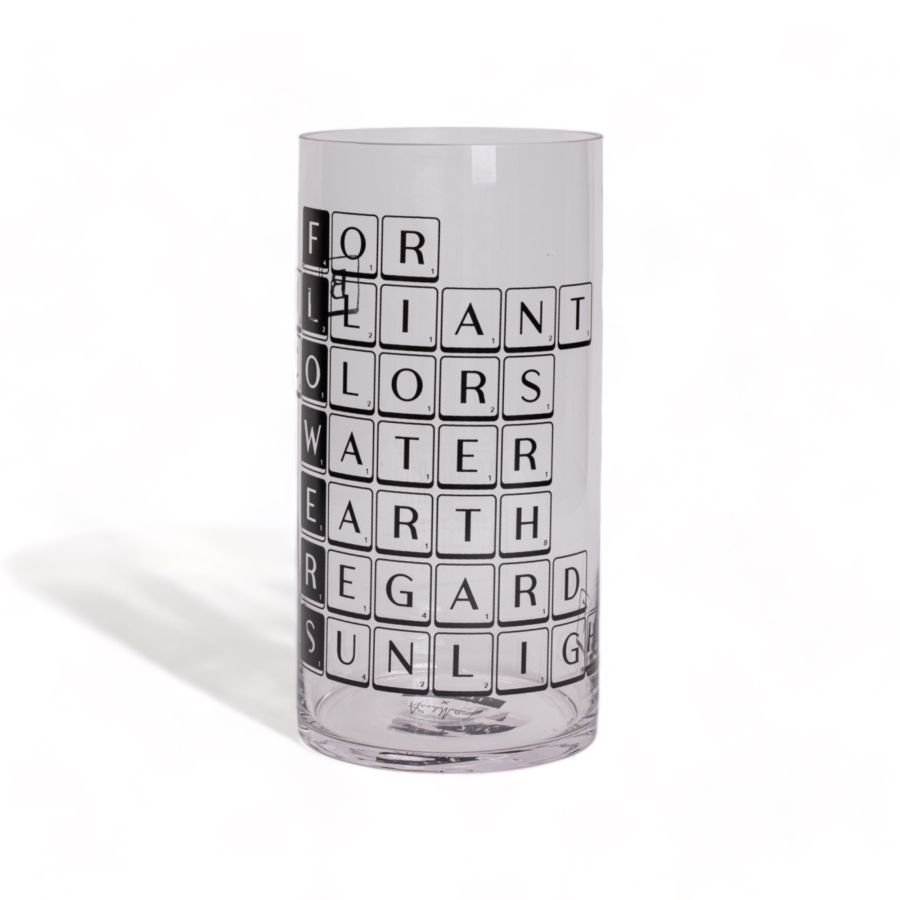 Seletti Vase in glass Tiles & Tales "Flowers" Economico