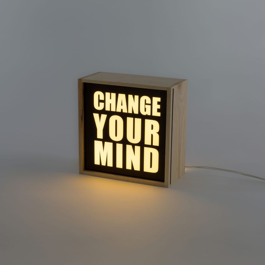 Seletti Lighthink Box Change your Mind / Love / Soul Food Consegna Veloce