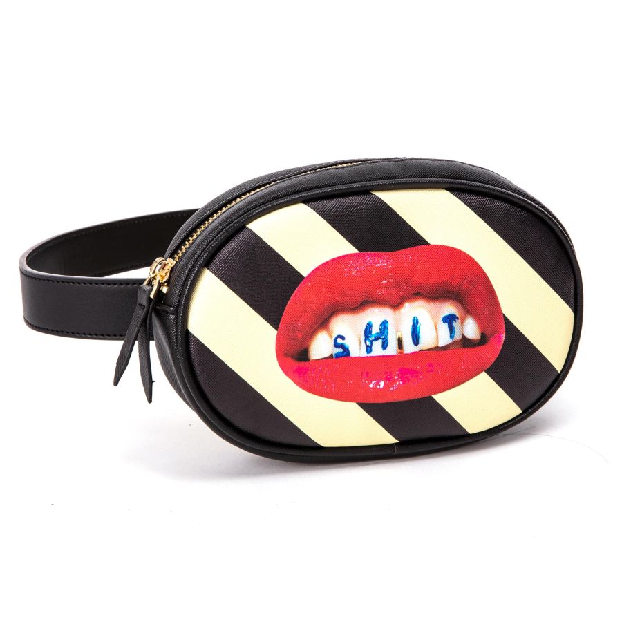 Seletti Waist Bag Shit Striped Negozio