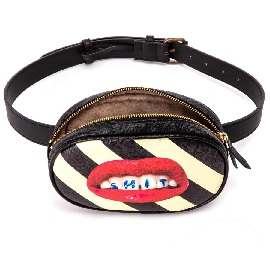Seletti Waist Bag Shit Striped Negozio