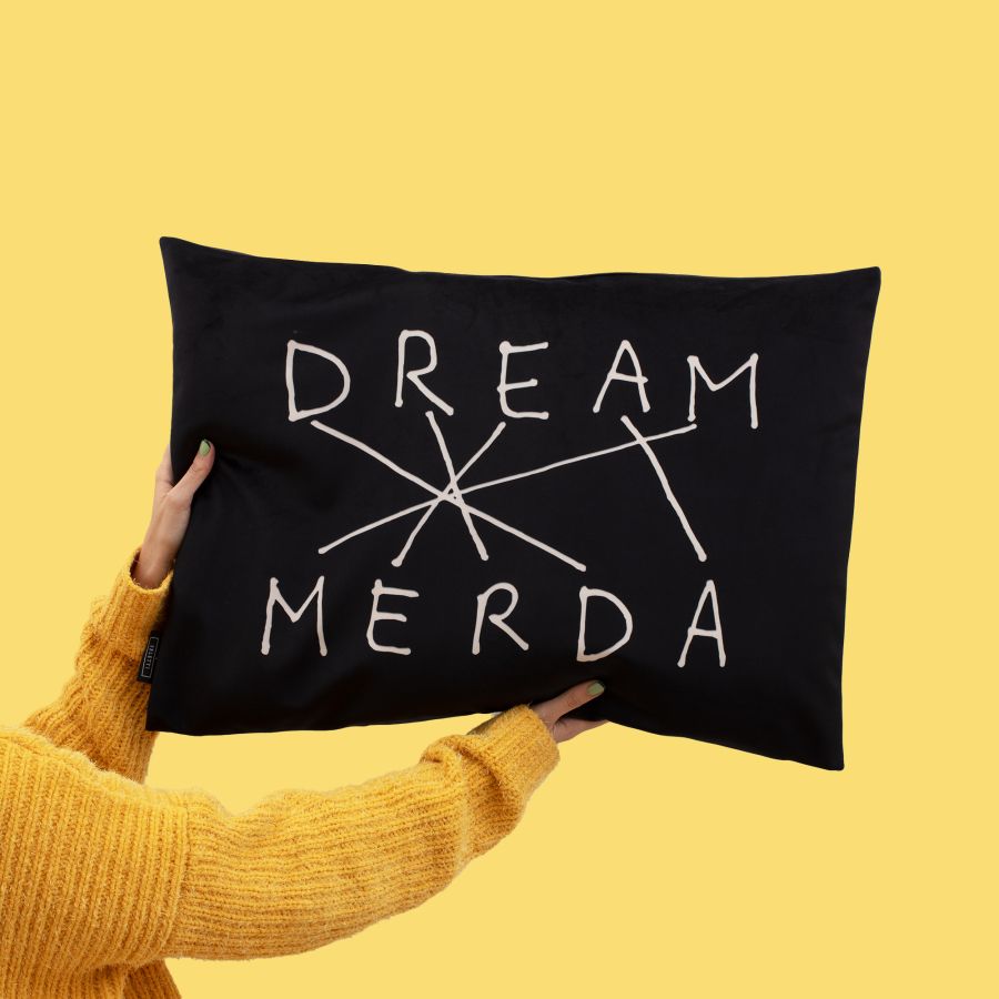 Seletti Cushion Dream-Merda Black Nuovo