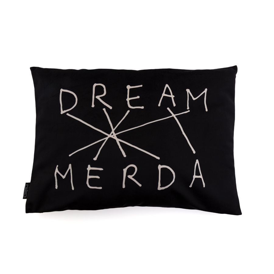 Seletti Cushion Dream-Merda Black Nuovo