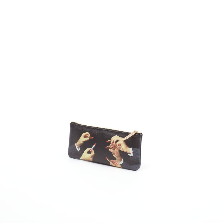 Seletti Pencil Case Lipstick Black Consegna Veloce