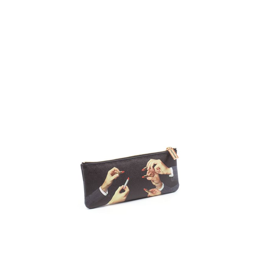 Seletti Pencil Case Lipstick Black Consegna Veloce